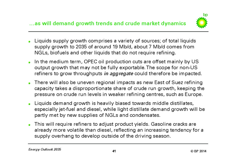 BP Energy Outlook 2035 – BP Plc – slide 40