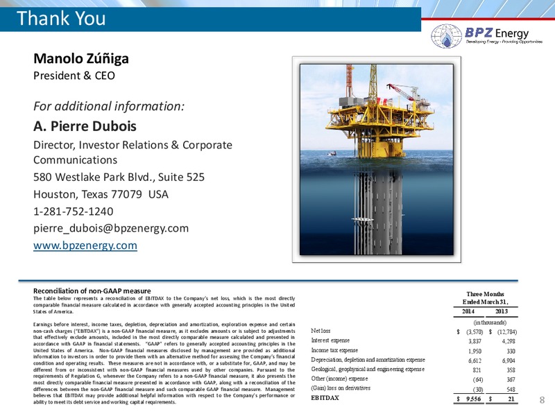 LOUISIANA ENERGY CONFERENCE – Bpz Resources, Inc. – slide 7