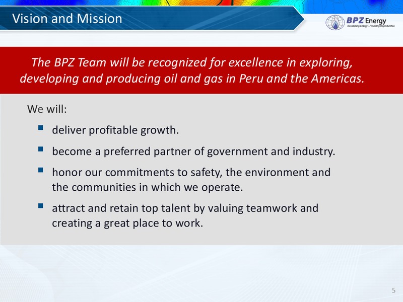 Annual Shareholder's Meeting – Bpz Resources, Inc. – slide 4