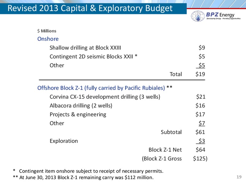 EnerCom Investor Conference – Bpz Resources, Inc. – slide 18