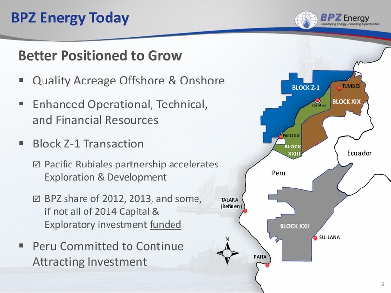 IPAA Conference – Bpz Resources, Inc. – slide 2