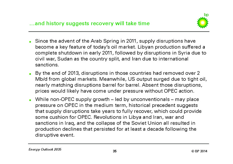 Energy Outlook 2035 – Bp Energy Partners Lp – slide 34
