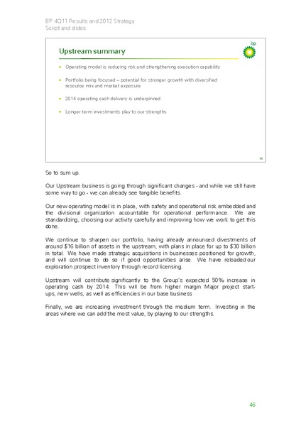 2011 Results and Strategy Presentation – Bp Energy Partners Lp – slide 45