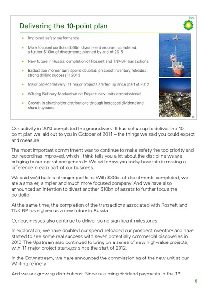 MARCH 2014 INVESTOR UPDATE – Bp Energy Partners Lp – slide 10