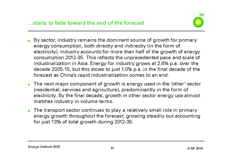 BP Energy Outlook 2035 – BP Plc – slide 10