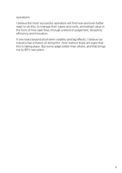 INVESTOR UPDATE – BP Plc – slide 8