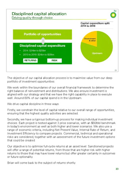 INVESTOR UPDATE – BP Plc – slide 29