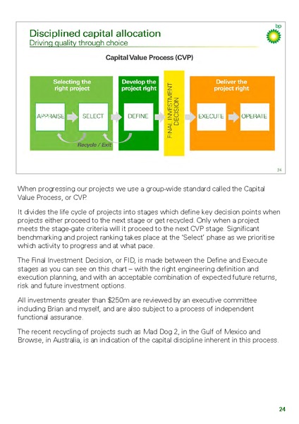 INVESTOR UPDATE – BP Plc – slide 31