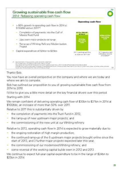 INVESTOR UPDATE – BP Plc – slide 35