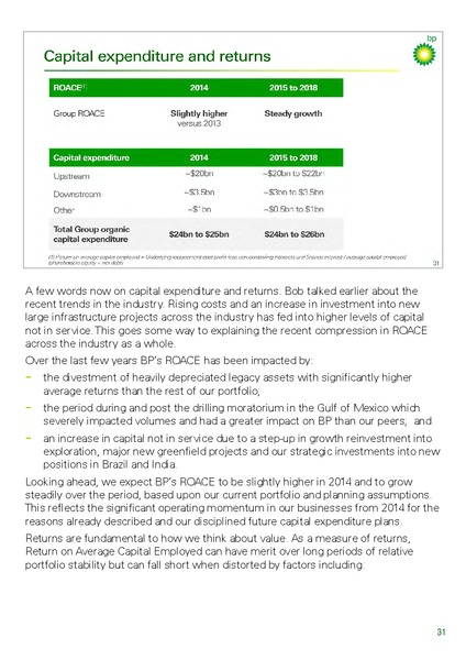 INVESTOR UPDATE – BP Plc – slide 39