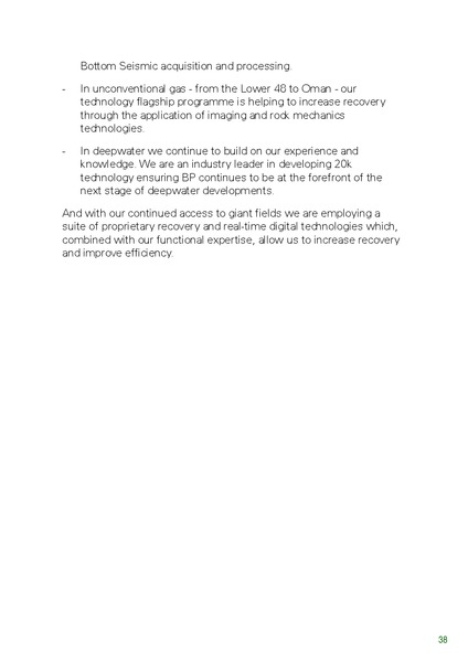 INVESTOR UPDATE – BP Plc – slide 49