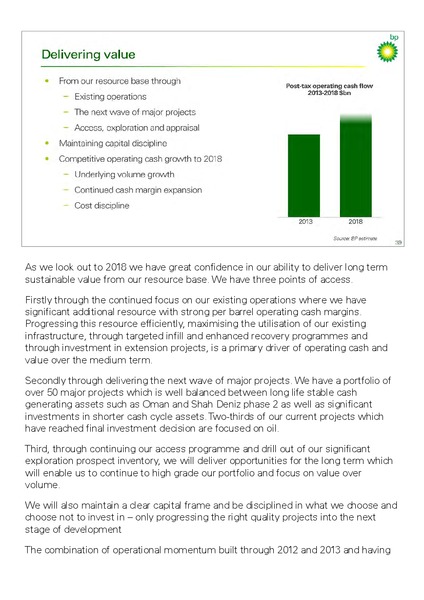 INVESTOR UPDATE – BP Plc – slide 50