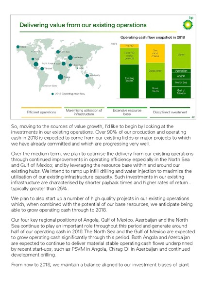 INVESTOR UPDATE – BP Plc – slide 52