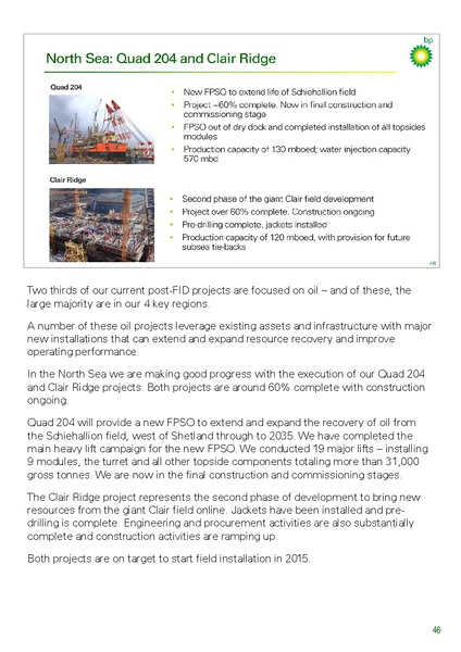 INVESTOR UPDATE – BP Plc – slide 61