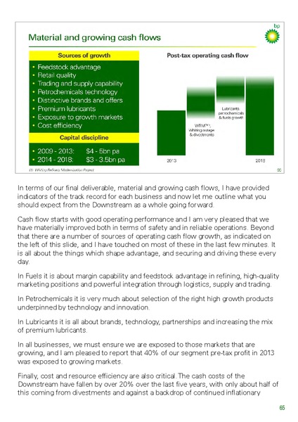 INVESTOR UPDATE – BP Plc – slide 87