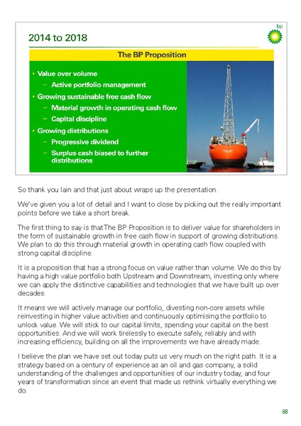 INVESTOR UPDATE – BP Plc – slide 91