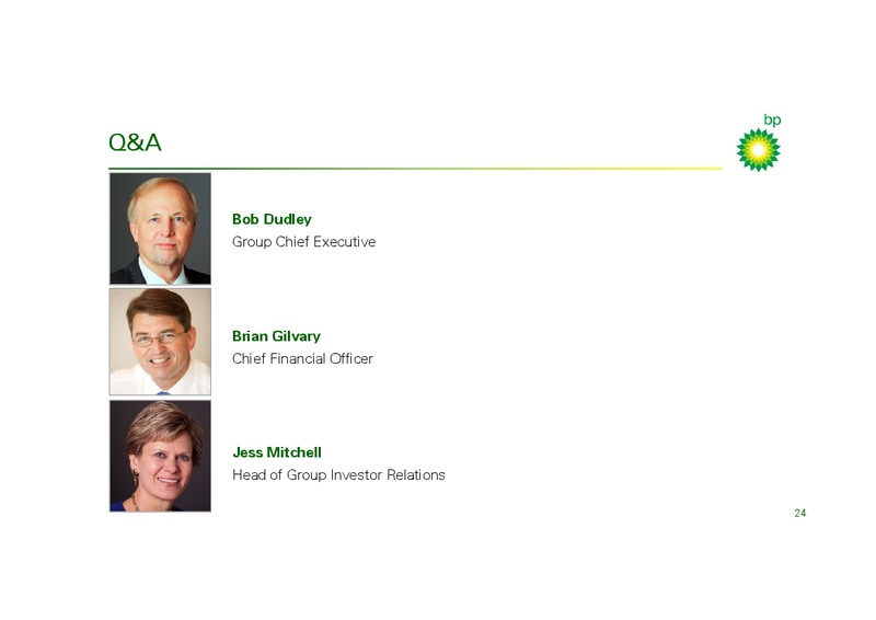 Q1 2014 RESULTS PRESENTATION – BP Plc – slide 23