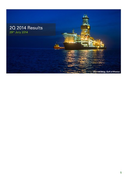 Q2 2014 RESULTS PRESENTATION – BP Plc – slide 1