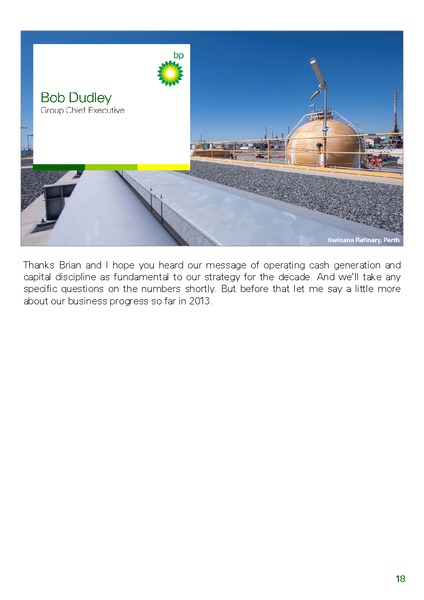 Q2 2013 RESULTS PRESENTATION – BP Plc – slide 20