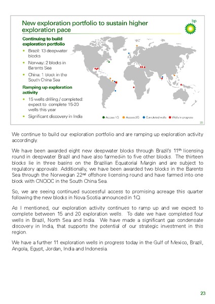Q2 2013 RESULTS PRESENTATION – BP Plc – slide 27