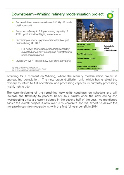Q2 2013 RESULTS PRESENTATION – BP Plc – slide 34