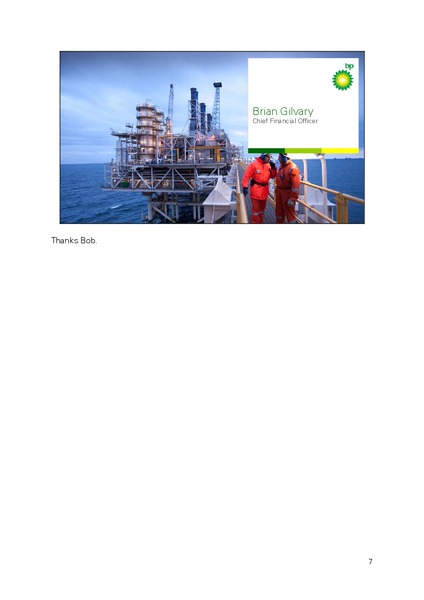 Q2 2012 RESULTS PRESENTATION – BP Plc – slide 6