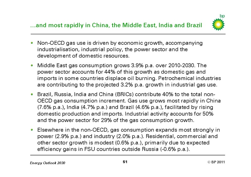 JANUARY 2011 INVESTOR PRESENTATION – BP Plc – slide 50
