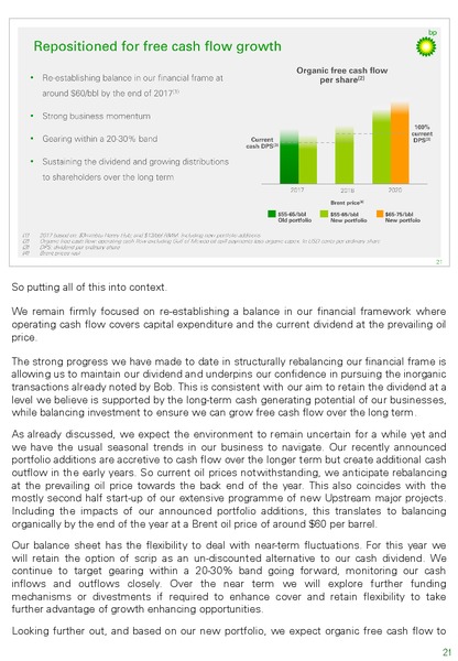 Q4 2016 Results Presentation – BP Plc – slide 23
