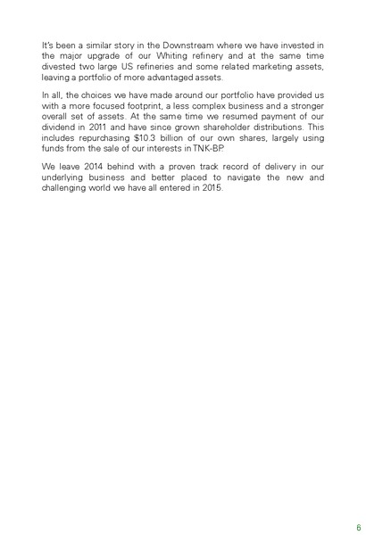 FY 2014 Results – BP Plc – slide 7