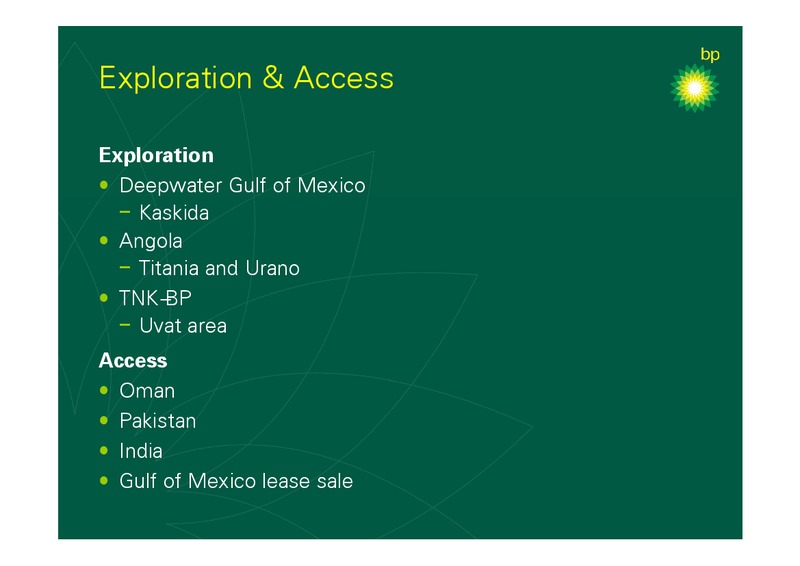 2006 FULL YEAR RESULTS – BP Plc – slide 33