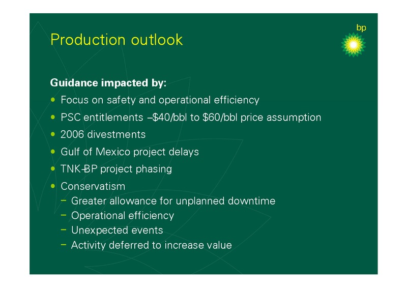 2006 FULL YEAR RESULTS – BP Plc – slide 48