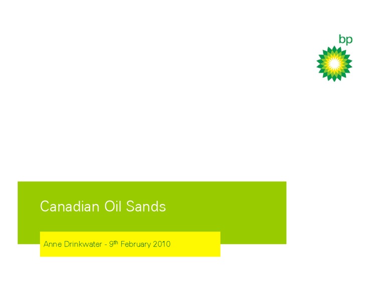 FEBRUARY 2010 INVESTOR PRESENTATION – BP Plc – slide 1