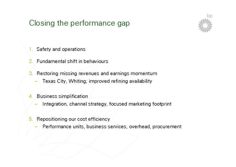 BP STRATEGY PRESENTATION – BP Plc – slide 54