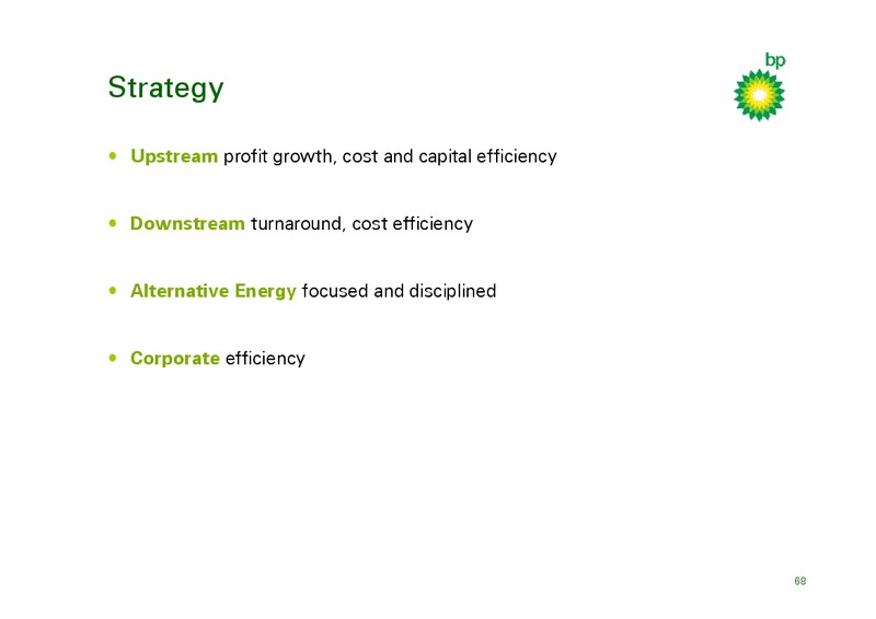 MARCH 2010 INVESTOR PRESENTATION – BP Plc – slide 67