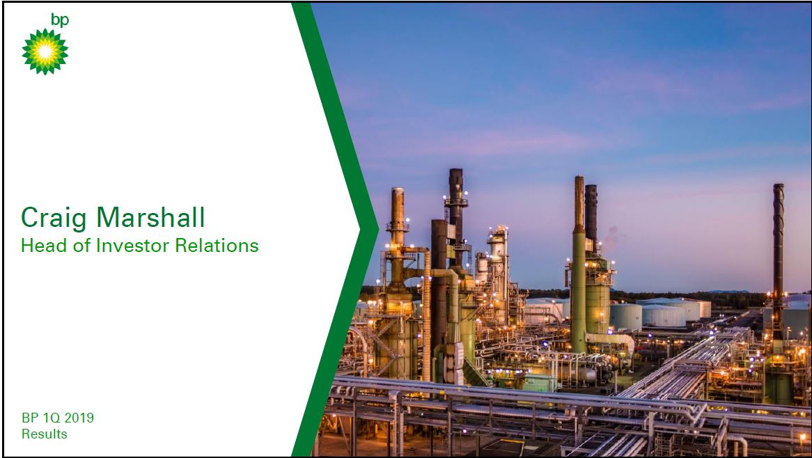 1Q 2019 Earnings Presentation – BP Plc – slide 2