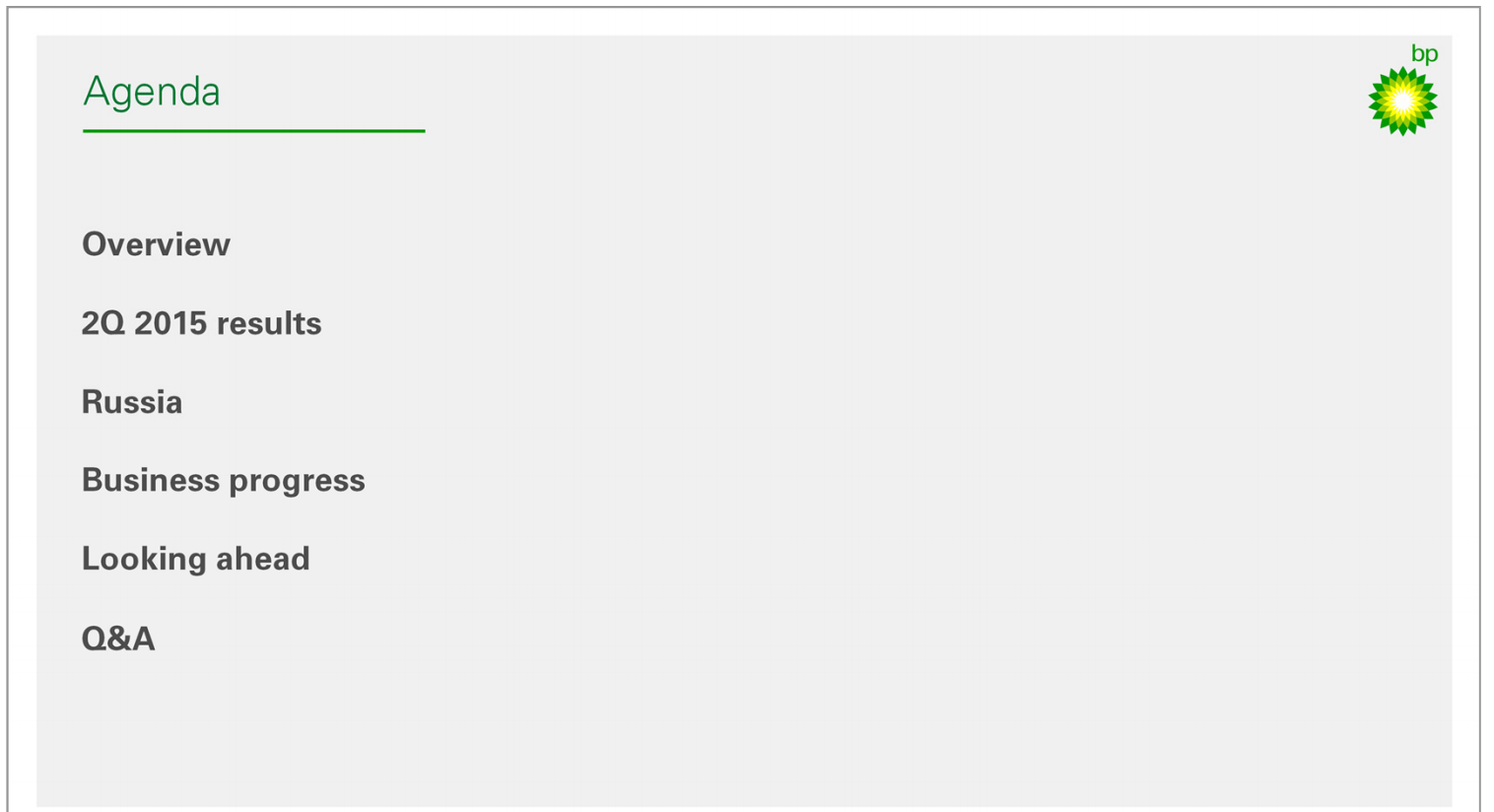 Q2-2015 Results – BP Plc – slide 2