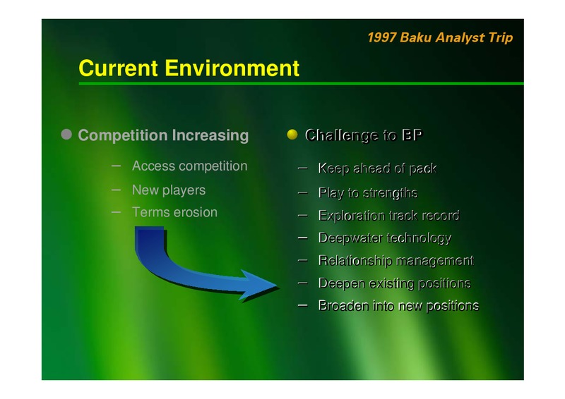 SEPTEMBER 2006 INVESTOR PRESENTATION – BP Plc – slide 4