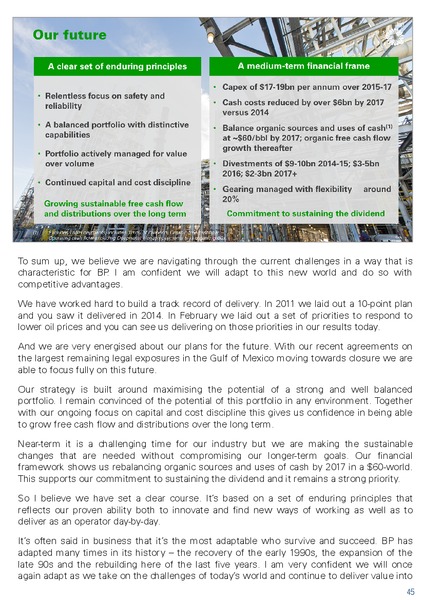 Q3 2015 Investor Presentation – BP Plc – slide 56