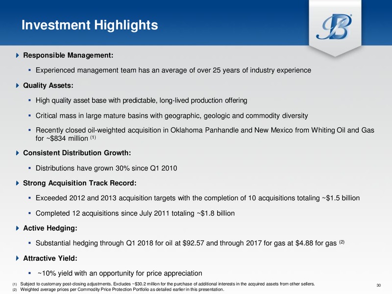 Investor Presentation – Breitburn Energy Partners L.P. – slide 29