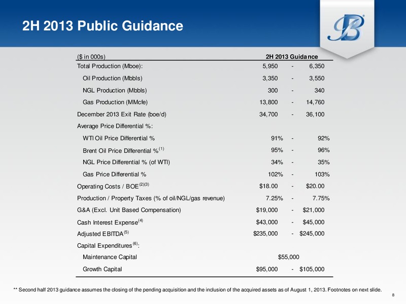 Oklahoma Panhandle Assets Acquisition Conference Call – Breitburn Energy Partners L.P. – slide 7