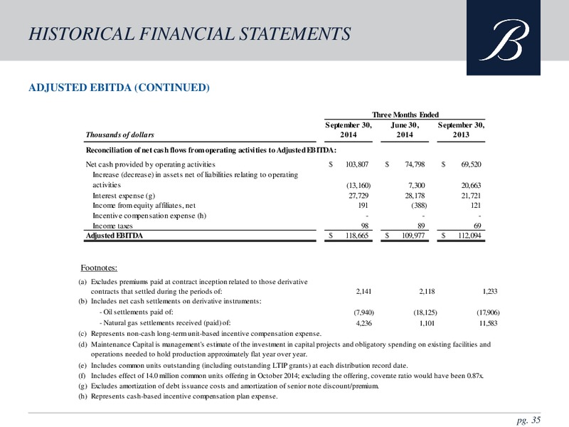 Investor Presentation – Breitburn Energy Partners L.P. – slide 33
