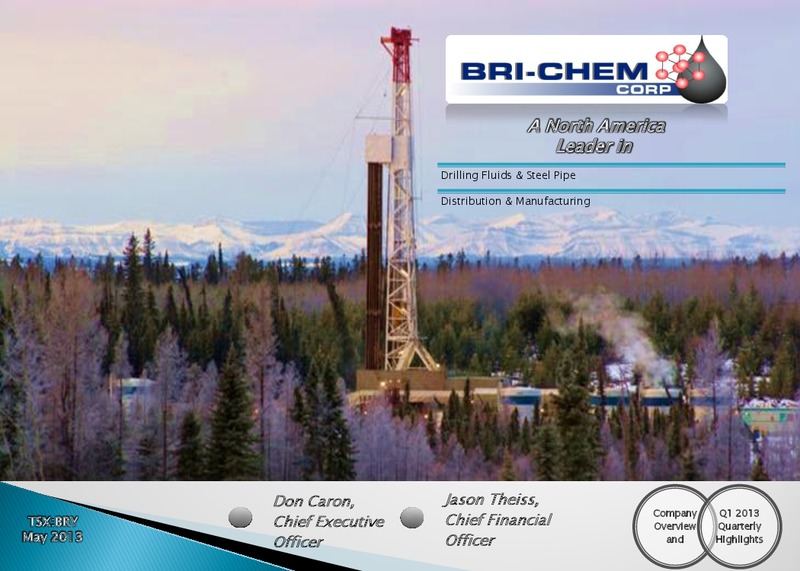 Investor Presentation – Bri-Chem Corp. – slide 1