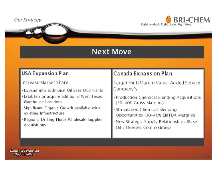 INVESTOR PRESENTATION – Bri-Chem Corp. – slide 16