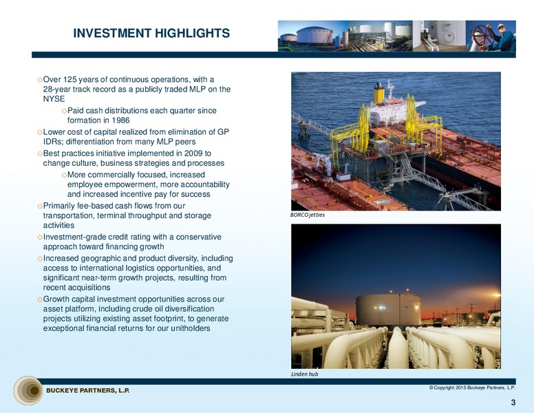 Investor Presentation – Buckeye Partners Lp – slide 2