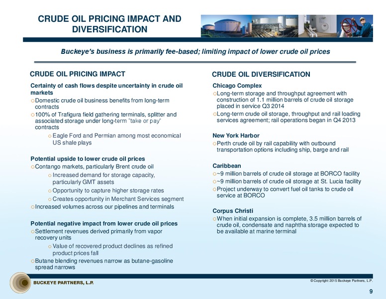 MARCH 2015 INVESTOR PRESENTATION – Buckeye Partners Lp – slide 8