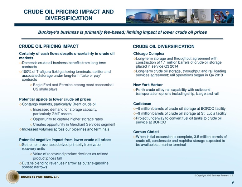 WELLS FARGO 6TH ANNUAL ENERGY FUNDAMENTALS FORUM – Buckeye Partners Lp – slide 8