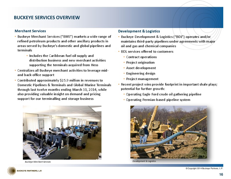 INVESTOR PRESENTATION – Buckeye Partners Lp – slide 15