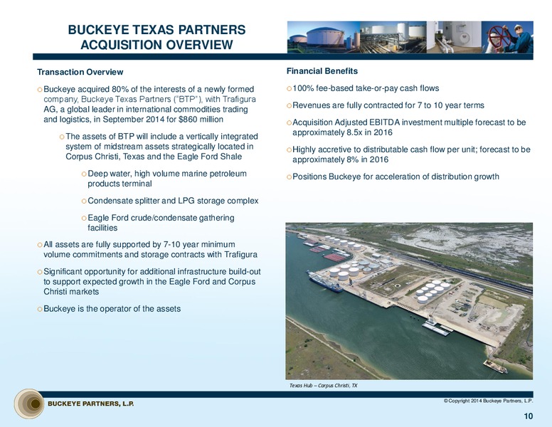 13th Annual Energy Symposium – Buckeye Partners Lp – slide 9