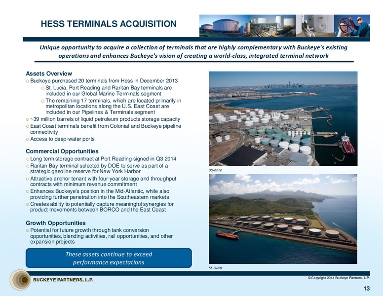 13th Annual Energy Symposium – Buckeye Partners Lp – slide 12