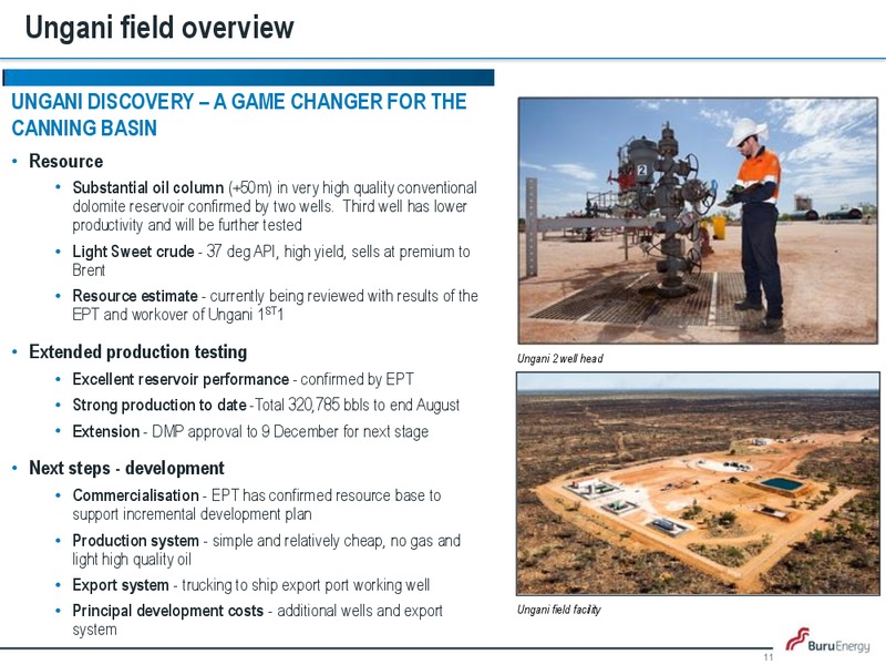 Corporate Update – Buru Energy Limited – slide 10